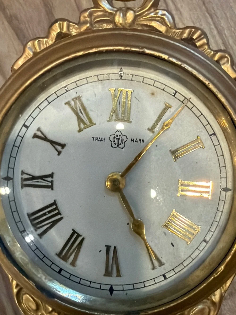 Vintage Brass Swinging Mystery Clock Pendulum